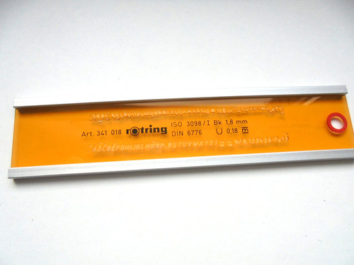 Rotring schriftschablone mit - schriftschablone,
