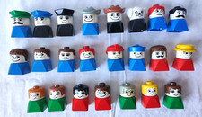 Lego Duplo 23 verschiedene alte Figuren Steckfiguren Puppen