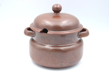 Arzberg Kristina Siena Suppenterrine Terrine mit Deckel Porzellan Braun H 19 cm