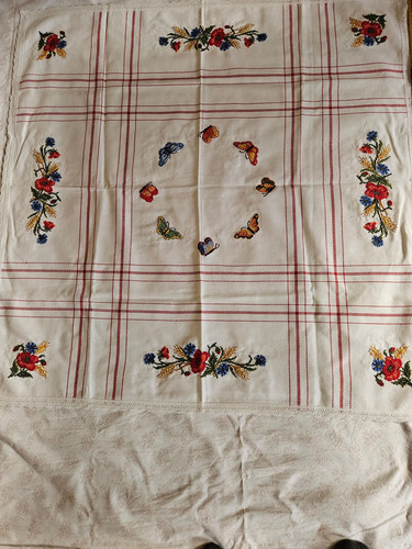 Mitteldecke 88x88cm weiss - 88x88cm,,