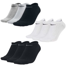 3 Paar Nike Sneaker Socken No Show Füßlinge schwarz / weiß / Mehrfarbig SX7678