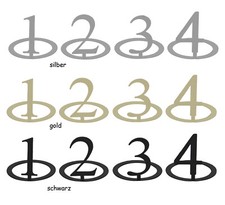 4er Set Kerzenringe Zahlen 1