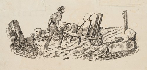 Lithograph steinbruch - lithograph, am