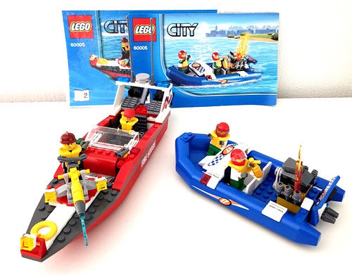 Lego city 60005 feuerwehr - lego, feuerwehr-boot