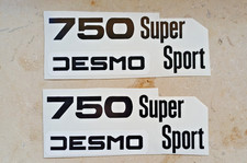 2 Aufkleber Ducati Königswelle 750SS 1974, Seitendeckel, Repro in moderner Folie