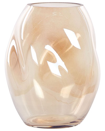 Deko blumenvase glas orange - glas,