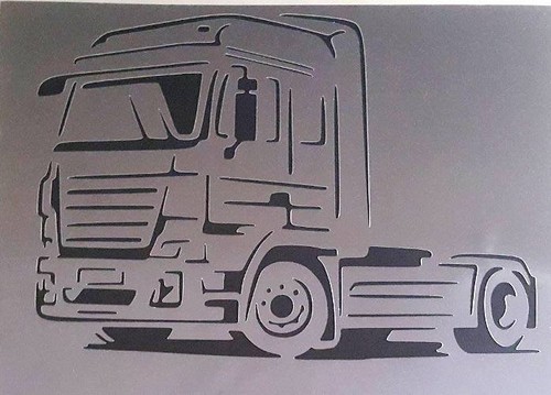 Lkw airbrush schablone - #2,