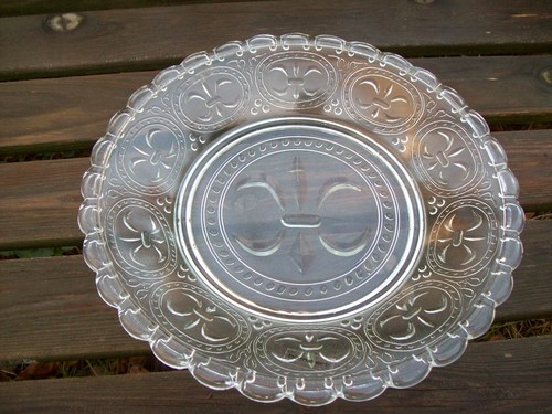 Teller lilie glas - glas, glasteller