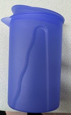 Tupperware Junge Welle Top Zustand 1 Liter Kanne, Blau, Klappdeckel 