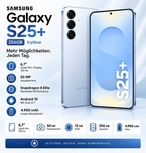 Samsung galaxy s25 256gb - samsung, s25+