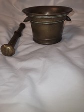 Mörser mit stößel - mit, (bronze)