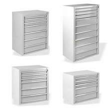 Schubladenschrank Werkzeugschrank mit Schubladen Schrank für Werkzeug grau