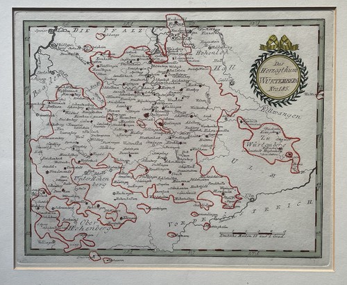 Original kupferstich landkarte - kupferstich,