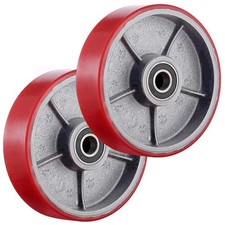 2X Polyurethan 200mm Hubwagen