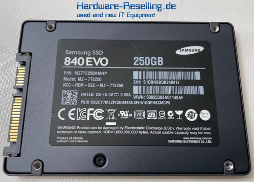 Samsung 840 evo 250gb ssd - 840, 2,5"