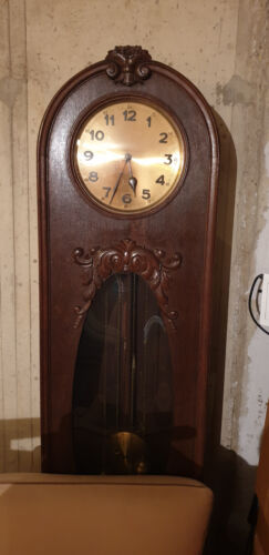 Standuhr jugendstil eiche wie - standuhr,