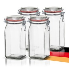 4er Set Vorratsgläser