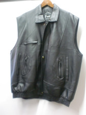 schwarze Kunstleder Weste Gr. 3XL von F- Star - Neuwertig