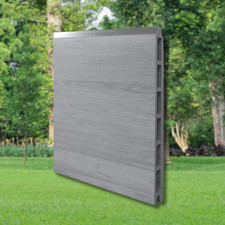 MUSTER WPC Sichtschutz Zaun