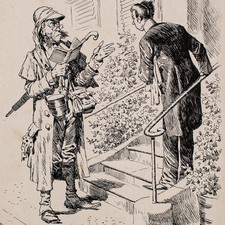 Karikatur Männerbildnis