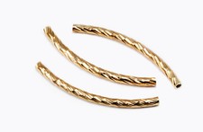 Röhrchen aus Kupfer 3x45mm 5 Stück Metallröhrchen Röhre Tube Zwischenperlen, S82