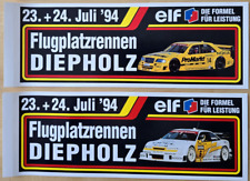 2 große Aufkleber DTM 1994 Flugplatzrennen Diepholz, Mercedes, Opel, neuwertig!