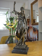 Bronze Marmor Justitia Statue