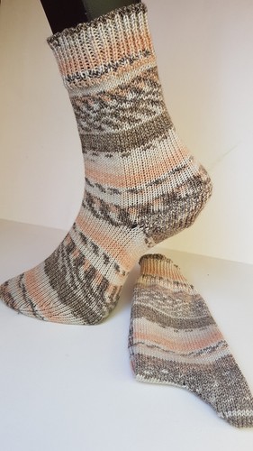Gestrickte baumwollsocken - gestrickte,
