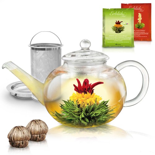 Creano teekanne aus glas 2l - glas, 1,2l