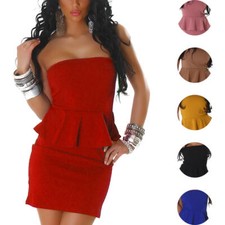 Damen Sommerkleid Trägerlos