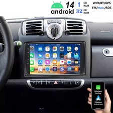 Für Smart Fortwo 451 2005-2010 Android 14 Autoradio Apple Carplay GPS Navi WIFI