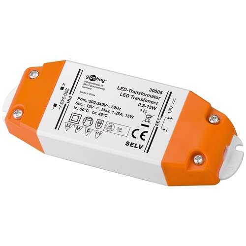 Led trafo 12v 15w - 12v, elektr