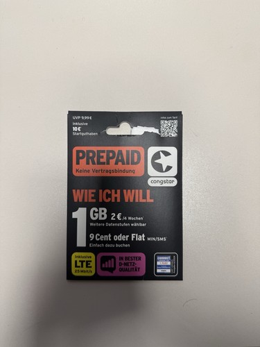 Congstar sim karte - karte, 10€