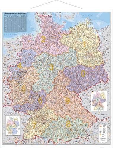 Postleitzahlen-Karte