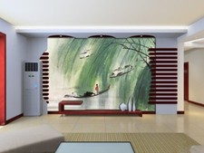 3D Trauerweide Q1054 Tapete