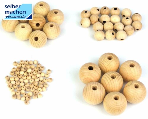 Holzkugeln aus massiver - , buche