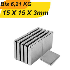 Neodym Magnet 15mm x 15mm x