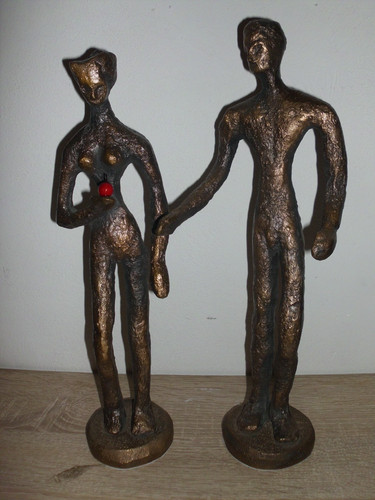 Adam und eva - und, bronze