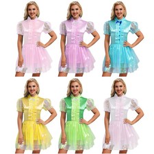 Damen Dienstmädchen Cosplay Uniform Outfits Karneval Clubwear Erwachsener Sexy