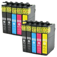 Set 10x Druckerpatrone Tinte Patrone für Epson Stylus Workforce Expression Home