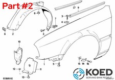 Original BMW Inderskærm E30 -