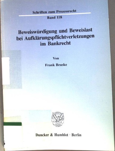 Beweiswürdigung und