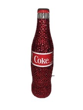 Glas Coca Cola 0,33L Flasche Coke Kristallflasche Strasssteine Coke @Luxbottles_