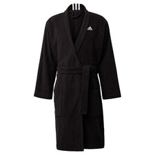 adidas Herren Bademantel 3Stripes Bathrobe Value UX Schwarz FS3373 