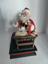 Holiday Scene Weihnachtsmann Licht Musik NEU OVP Wunschzettel 30 cm