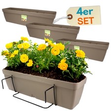 4er Set Blumenkasten Balkon