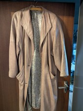 Vintage Ledermantel Beige –