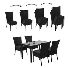 Poly rattan garnitur - poly-rattan, hwc-g19