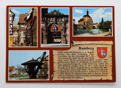 Postkarte bamberg - -,