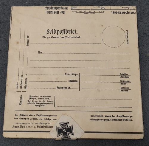 Feldpostbrief von mit - '15,